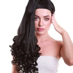 HPO Womens TV Movie Character Wig | Black Wigs | Premium Breathable Capless Cap