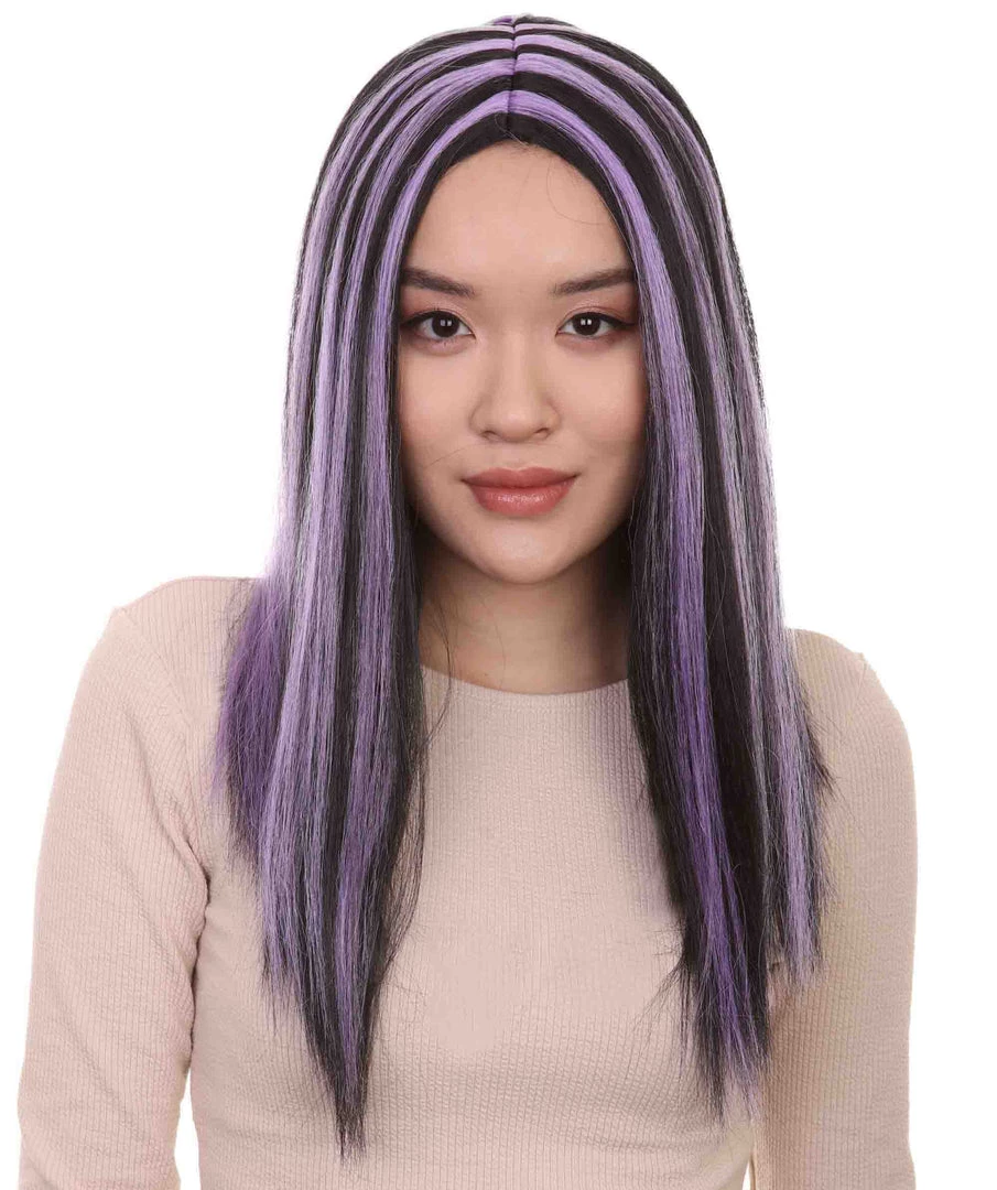 HPO Women's Crimped Witch Womens Wig | Long Straight Horror Wig | Premium Breathable Capless Cap 1 HPO Women's Crimped Witch Womens Wig | Long Straight Horror Wig | Premium Breathable Capless Cap