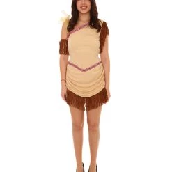 HPO Adult Women's Native American Beauty Costume | Blonde Cosplay Costume