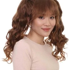 HPO Women's Lolita Ponytail Brown Womens Wig | Long Brown Ponitail Curly Wig | Premium Breathable Capless Cap 14 HPO Women's Lolita Ponytail Brown Womens Wig | Long Brown Ponitail Curly Wig | Premium Breathable Capless Cap
