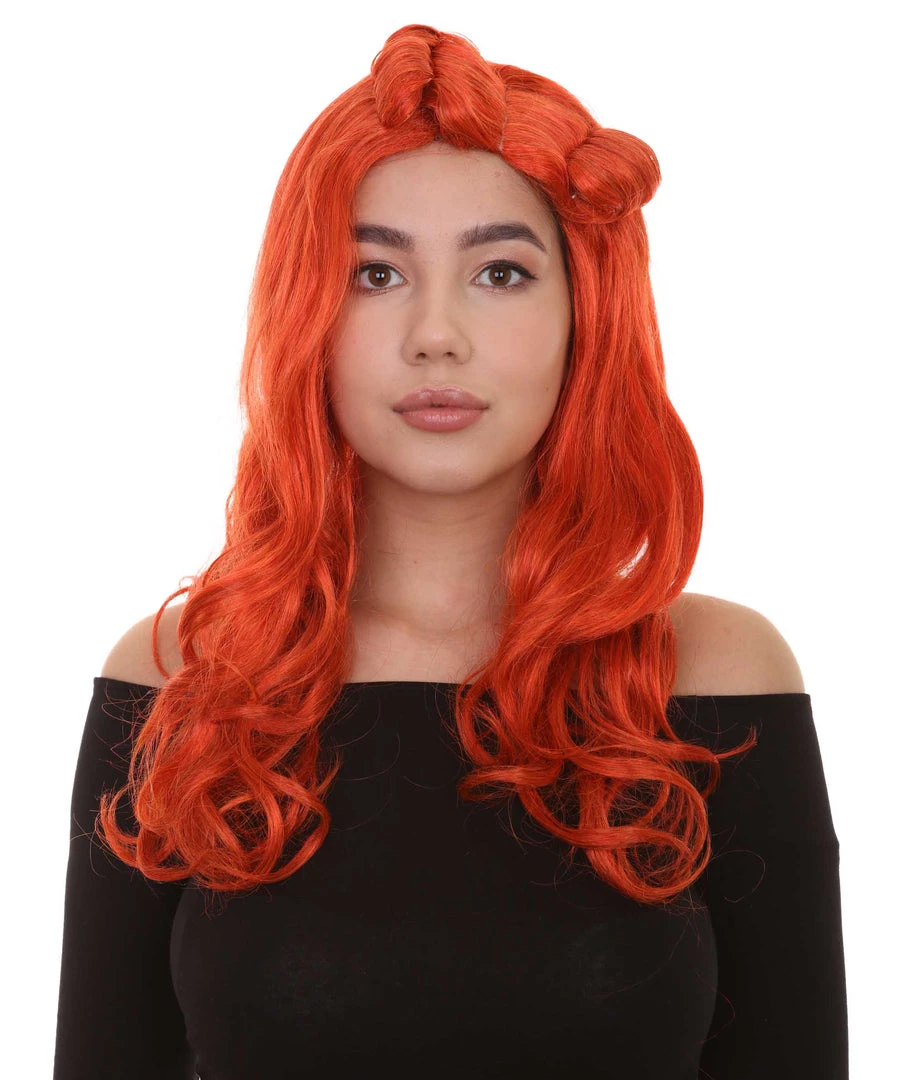 HPO Orange Monster Womens Wig | Character Cosplay Halloween Wig | Premium Breathable Capless Cap 2 HPO Orange Monster Womens Wig | Character Cosplay Halloween Wig | Premium Breathable Capless Cap