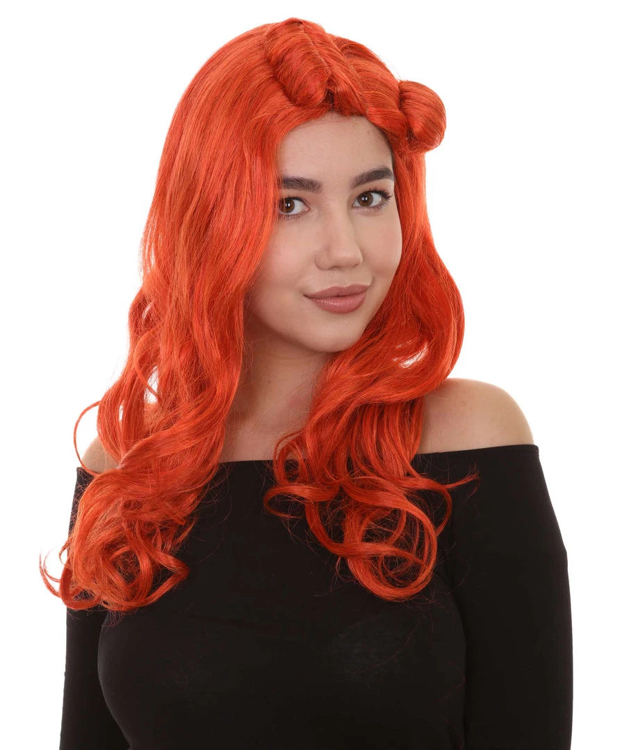 HPO Orange Monster Womens Wig | Character Cosplay Halloween Wig | Premium Breathable Capless Cap 1 HPO Orange Monster Womens Wig | Character Cosplay Halloween Wig | Premium Breathable Capless Cap