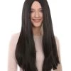 HPO Black Witch Womens Wig | Long Horror Cosplay Halloween Wig | Premium Breathable Capless Cap