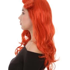 HPO Orange Monster Womens Wig | Character Cosplay Halloween Wig | Premium Breathable Capless Cap 13 HPO Orange Monster Womens Wig | Character Cosplay Halloween Wig | Premium Breathable Capless Cap