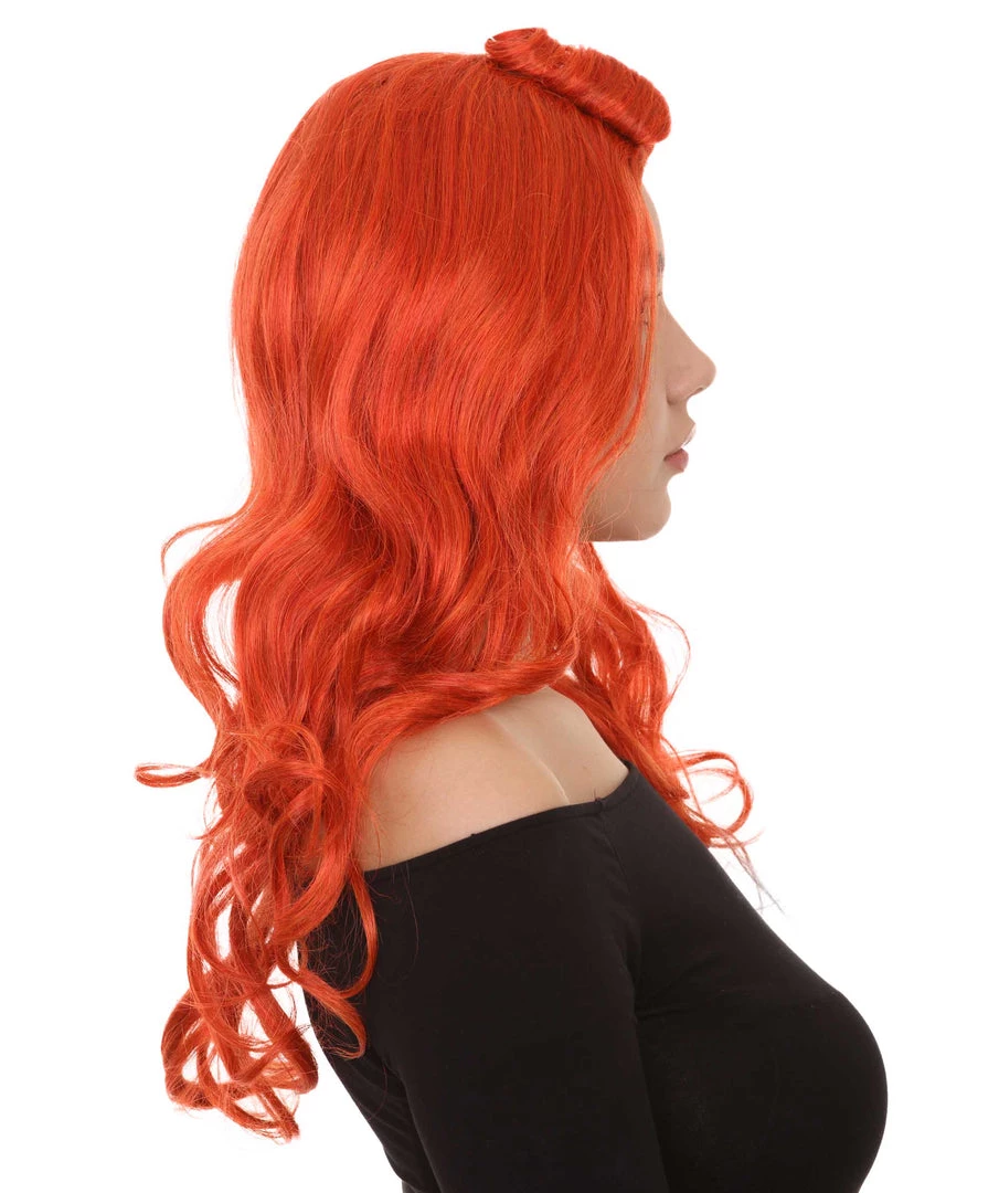 HPO Orange Monster Womens Wig | Character Cosplay Halloween Wig | Premium Breathable Capless Cap 6 HPO Orange Monster Womens Wig | Character Cosplay Halloween Wig | Premium Breathable Capless Cap