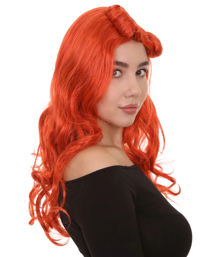 HPO Orange Monster Womens Wig | Character Cosplay Halloween Wig | Premium Breathable Capless Cap 7 HPO Orange Monster Womens Wig | Character Cosplay Halloween Wig | Premium Breathable Capless Cap