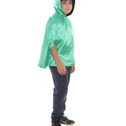HPO Child's Reversible Hooded Short Cape Costume | Multiple Color Option Halloween Costume