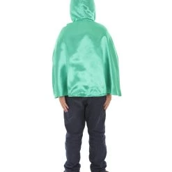 HPO Child's Reversible Hooded Short Cape Costume | Multiple Color Option Halloween Costume