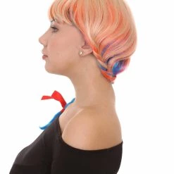 HPO Beauty Braided Womens Wig | Braided Multi Color Cosplay Halloween Wig | Premium Breathable Capless Cap Women's