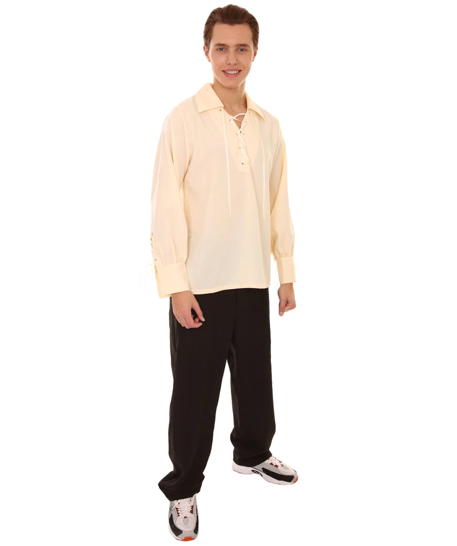 HPO Adult Men's Pirate Shirt Costume | Silver Halloween Costume 6 HPO Adult Men's Pirate Shirt Costume | Silver Halloween Costume