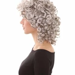 HPO Men's Womens Medium Curly Olympian Lady Wigs Collections | Cosplay Halloween Wigs | Premium Breathable Capless Cap