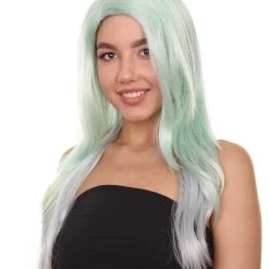 Adult Women's 24" Inch Long Length Halloween Make Up Artist Influencer Wig, Synthetic Soft Fiber Cosplay Hair | HPO