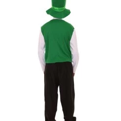 HPO Adult Men's Irish Leprechaun Costume | Green And Black Cosplay Costume 25 HPO Adult Men's Irish Leprechaun Costume | Green And Black Cosplay Costume