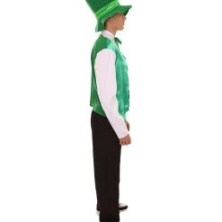 HPO Adult Men's Irish Leprechaun Costume | Green And Black Cosplay Costume 26 HPO Adult Men's Irish Leprechaun Costume | Green And Black Cosplay Costume