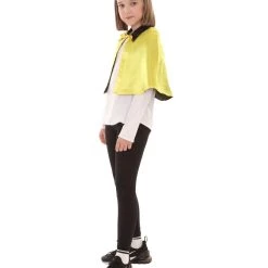 HPO Kids Child's Vampire Cape Costume | Gold & Black Cosplay Costume