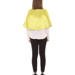 HPO Kids Child's Vampire Cape Costume | Gold & Black Cosplay Costume