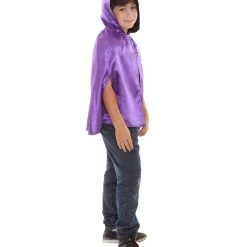 HPO Child's Reversible Hooded Short Cape Costume | Multiple Color Option Halloween Costume