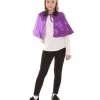 HPO Kids Child's Vampire Cape Costume | Lilac & Black Halloween Costume