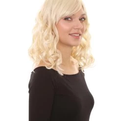 HPO Women's TV Movie Romantic & Comedy Character Wig | Platinum Blonde Wigs