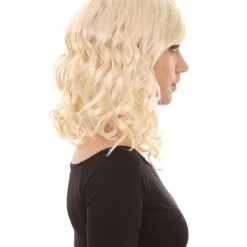 HPO Women's TV Movie Romantic & Comedy Character Wig | Platinum Blonde Wigs