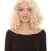 HPO Womens Blonde Curly Wig | Blonde Fashion Wigs | Premium Breathable Capless Cap