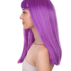 Adult Women's 18" Inch Long Length Halloween Cosplay Animated Pony Costume Wig, Synthetic Soft Fiber Single Front Braid Hair | HPO 10 Adult Women's 18