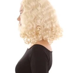 HPO Womens Blonde Curly Wig | Blonde Fashion Wigs | Premium Breathable Capless Cap 11 HPO Womens Blonde Curly Wig | Blonde Fashion Wigs | Premium Breathable Capless Cap