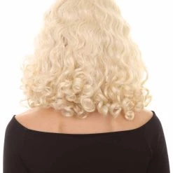 HPO Womens Blonde Curly Wig | Blonde Fashion Wigs | Premium Breathable Capless Cap 12 HPO Womens Blonde Curly Wig | Blonde Fashion Wigs | Premium Breathable Capless Cap