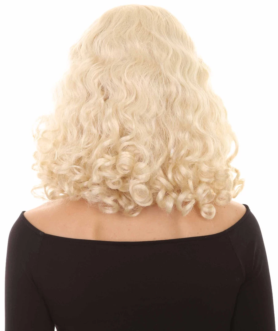 HPO Womens Blonde Curly Wig | Blonde Fashion Wigs | Premium Breathable Capless Cap 4 HPO Womens Blonde Curly Wig | Blonde Fashion Wigs | Premium Breathable Capless Cap