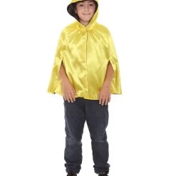 HPO Child's Reversible Hooded Short Cape Costume | Multiple Color Option Halloween Costume