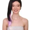 Adult Women's 18" Inch Medium Length Halloween Cosplay Animated Video Game Hacker Wig, Synthetic Soft Fiber Hair, Perfect For Your Next Convention Or Group Costume! | HPO