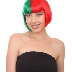 HPO Womens Two-tone Short Bob Wig | Multiple Color Collection | Premium Breathable Capless Cap