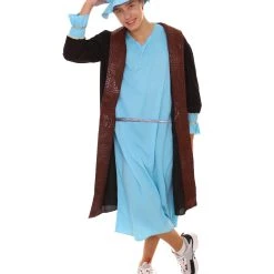 HPO Adult Men's Leonardo Da Vinci Painter Artitst Costume | Lt. Blue Cosplay Costume