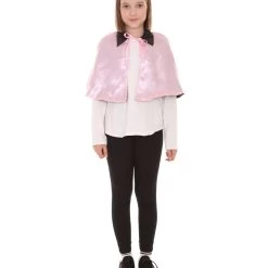 HPO Kids Child's Vampire Cape Costume | Pink & Black Halloween Costume