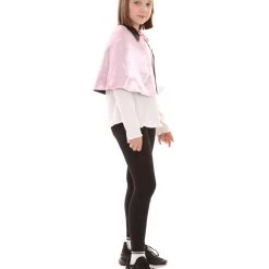 HPO Kids Child's Vampire Cape Costume | Pink & Black Halloween Costume
