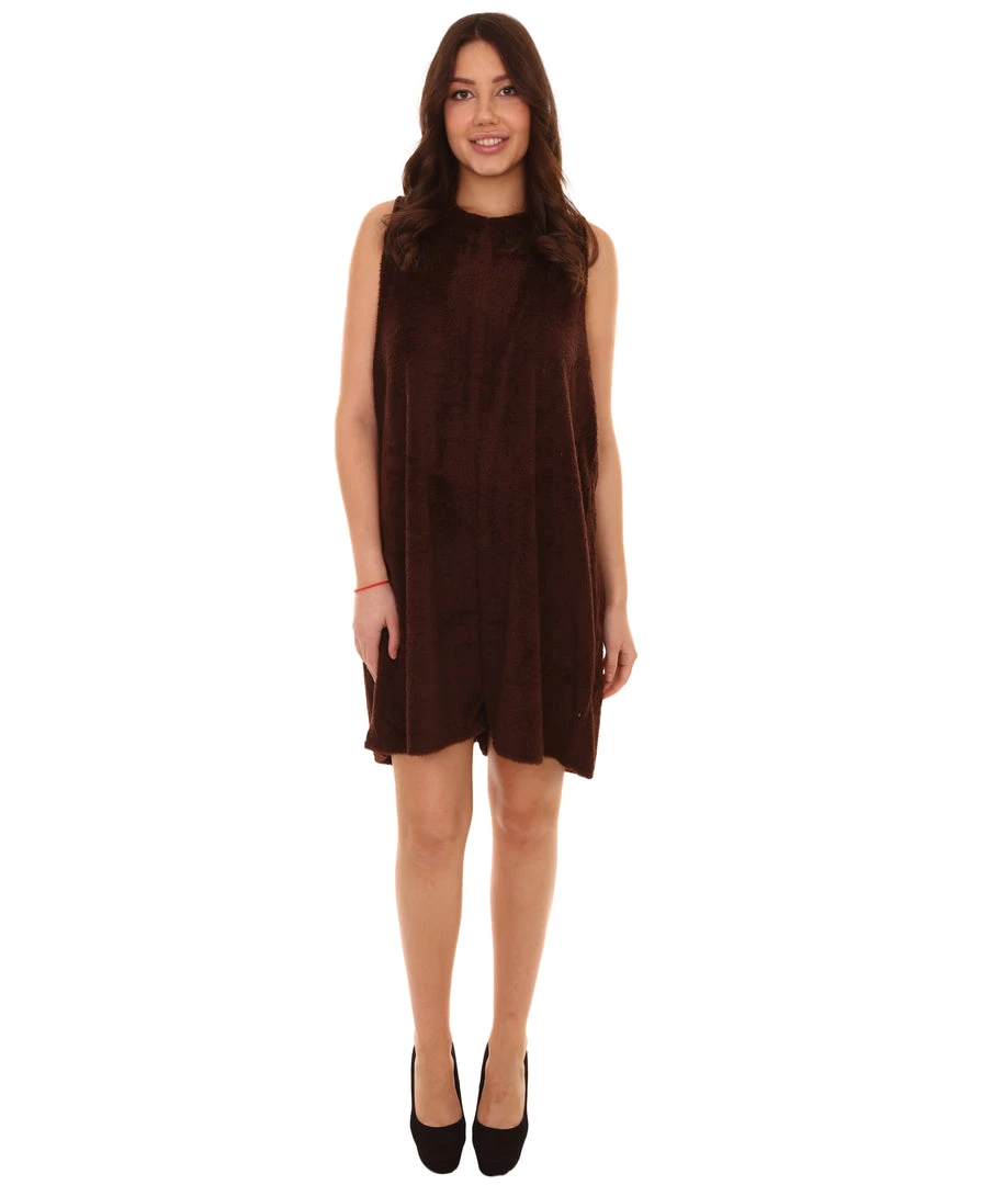 HPO Adult Men's Short Feather Costume | Brown Cosplay Costume 2 HPO Adult Men's Short Feather Costume | Brown Cosplay Costume