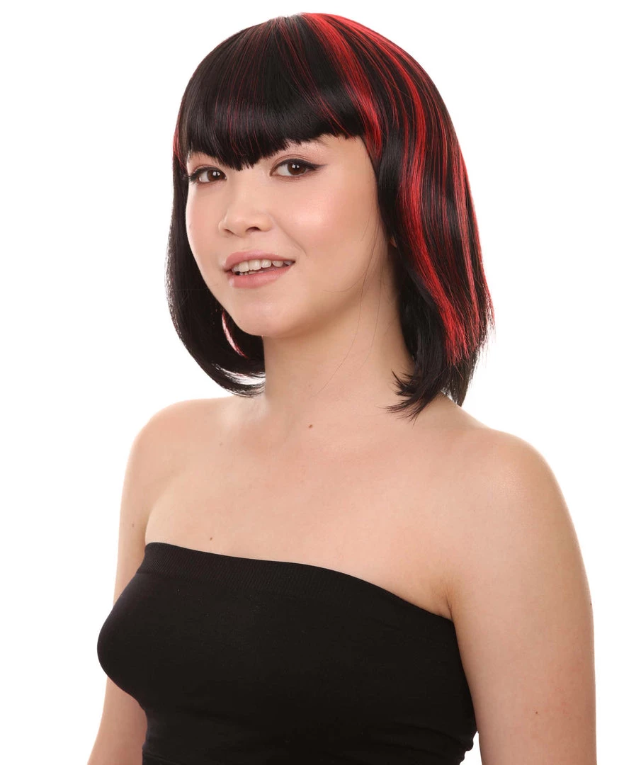 HPO Men's Vampire Womens Wig | Horror Ghostly Sexy Cosplay Party Halloween Wig | Premium Breathable Capless Cap 2 HPO Men's Vampire Womens Wig | Horror Ghostly Sexy Cosplay Party Halloween Wig | Premium Breathable Capless Cap