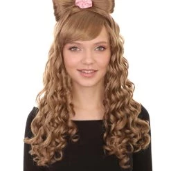 HPO Women's Womens Elegant Princess Wig | Blonde Princess Wigs | Premium Breathable Capless Cap