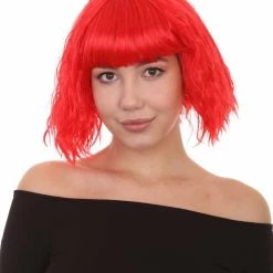 HPO Womens Party Ready Fancy Cosplay Halloween Wigs | Lots Of Color Choices | Premium Breathable Capless Cap