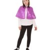 HPO Kids Child's Vampire Cape Costume | Purple & Black Halloween Costume