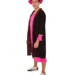 HPO Adult Men's Leonardo Da Vinci Painter Artitst 4 Pc Costume | Pink Cosplay Costume 10 HPO Adult Men's Leonardo Da Vinci Painter Artitst 4 Pc Costume | Pink Cosplay Costume