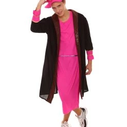 HPO Adult Men's Leonardo Da Vinci Painter Artitst 4 Pc Costume | Pink Cosplay Costume