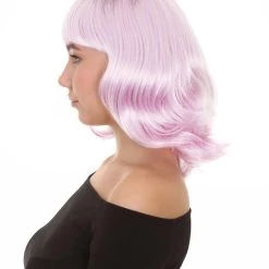 HPO Fashion Curly Womens Wig | Fancy White Medium Wavy Cosplay Halloween Wig | Premium Breathable Capless Cap Women's 11 HPO Fashion Curly Womens Wig | Fancy White Medium Wavy Cosplay Halloween Wig | Premium Breathable Capless Cap Women's