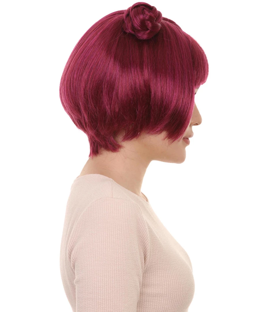 HPO Womens Anime Buns Wig | Purple Buns Cosplay Party Wigs | Premium Breathable Capless Cap 5 HPO Womens Anime Buns Wig | Purple Buns Cosplay Party Wigs | Premium Breathable Capless Cap