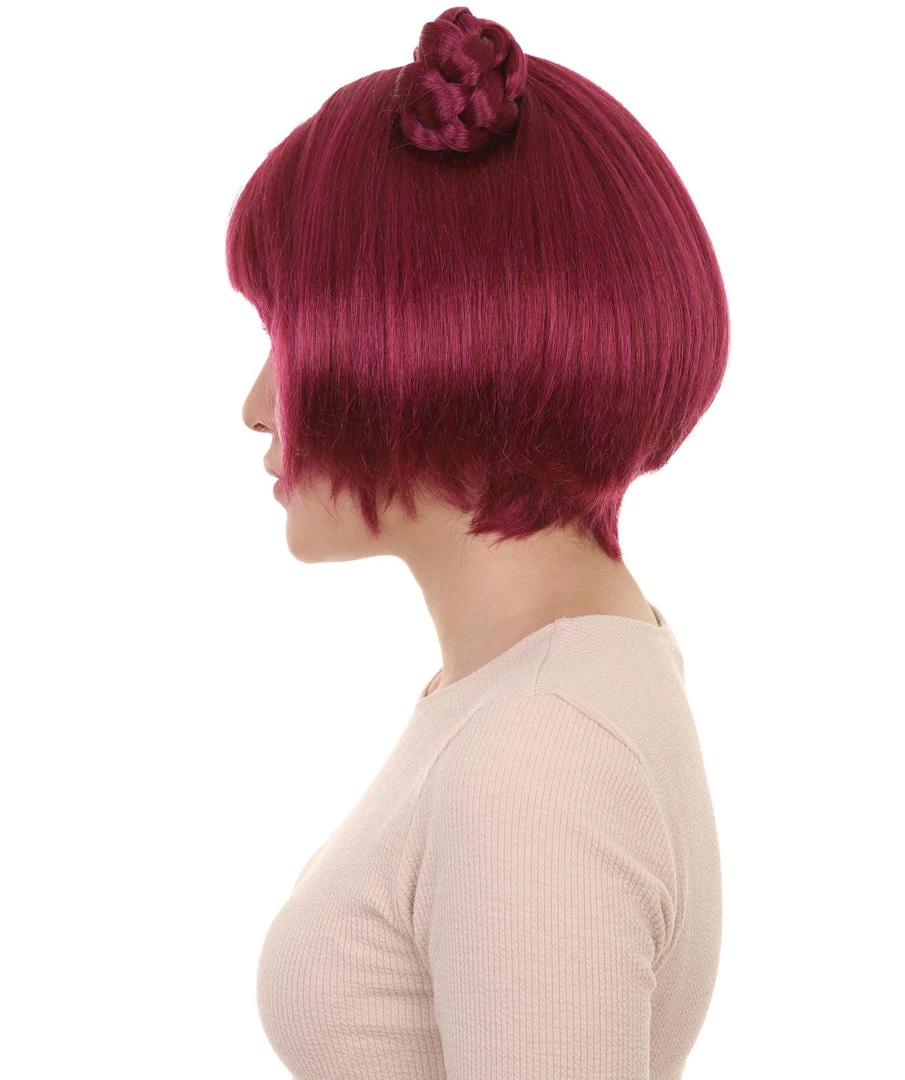 HPO Womens Anime Buns Wig | Purple Buns Cosplay Party Wigs | Premium Breathable Capless Cap 3 HPO Womens Anime Buns Wig | Purple Buns Cosplay Party Wigs | Premium Breathable Capless Cap