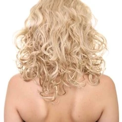 HPO Blonde Curly Womens Wig | Glomour Station Cosplay Halloween Wig | Premium Breathable Capless Cap 12 HPO Blonde Curly Womens Wig | Glomour Station Cosplay Halloween Wig | Premium Breathable Capless Cap