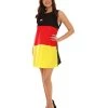 FLAGWIGS Adult Women's Germany Flag Trolls Dress Costume | Patriotic Cosplay Costume