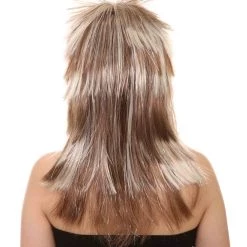 HPO Rockin Diva Tinsel Stripe Women's Wig | Blonde Mullet TV/Movie Wig | Premium Breathable Capless Cap 12 HPO Rockin Diva Tinsel Stripe Women's Wig | Blonde Mullet TV/Movie Wig | Premium Breathable Capless Cap