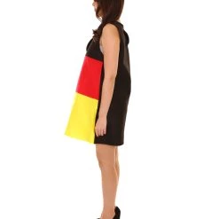 FLAGWIGS Adult Women's Germany Flag Trolls Dress Costume | Patriotic Cosplay Costume