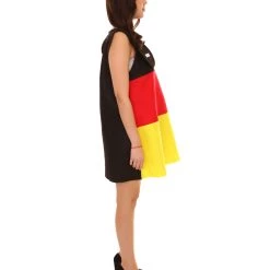 FLAGWIGS Adult Women's Germany Flag Trolls Dress Costume | Patriotic Cosplay Costume
